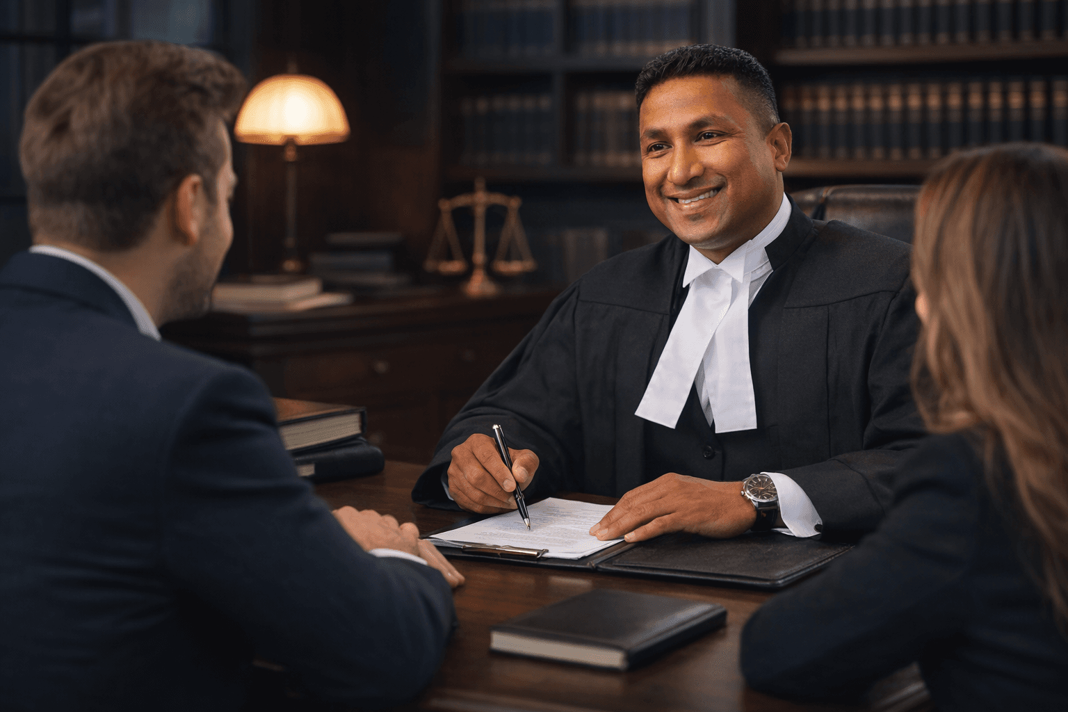 Lawyer consultation with clients — Karkee Law, Scarborough and GTA